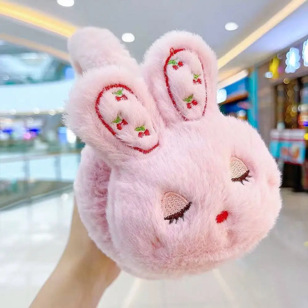 Winter Cute Cartoon Plush Earmuffs Fluffy Warm Earflaps Cosy Soft Ear Warmer for Kids