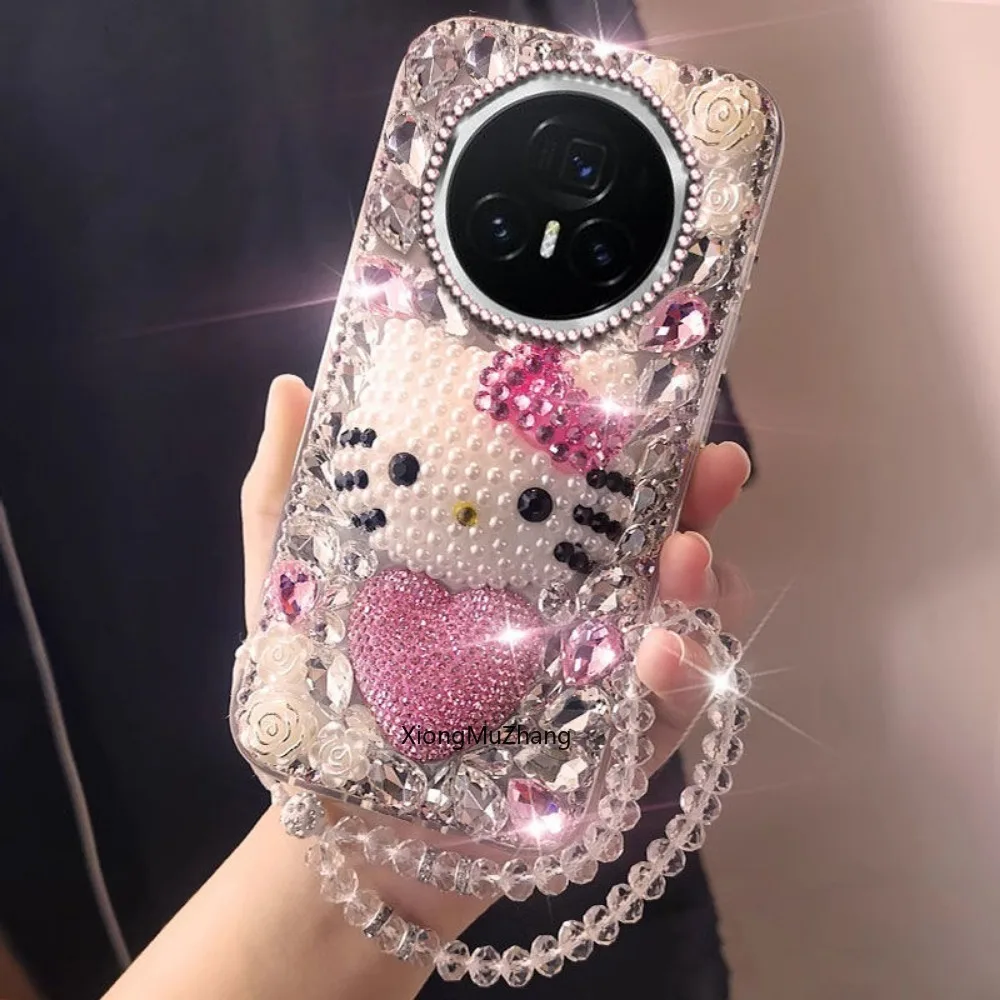 Für Honor Magic 7 Lite 7 Pro 6 Pro 5 Pro 4 Pro 3 Sanrio Diamant Strass Hallo Kitty Telefon Fall für Honor 8 Lite 6 5 Lite 4Lite – Detail 4