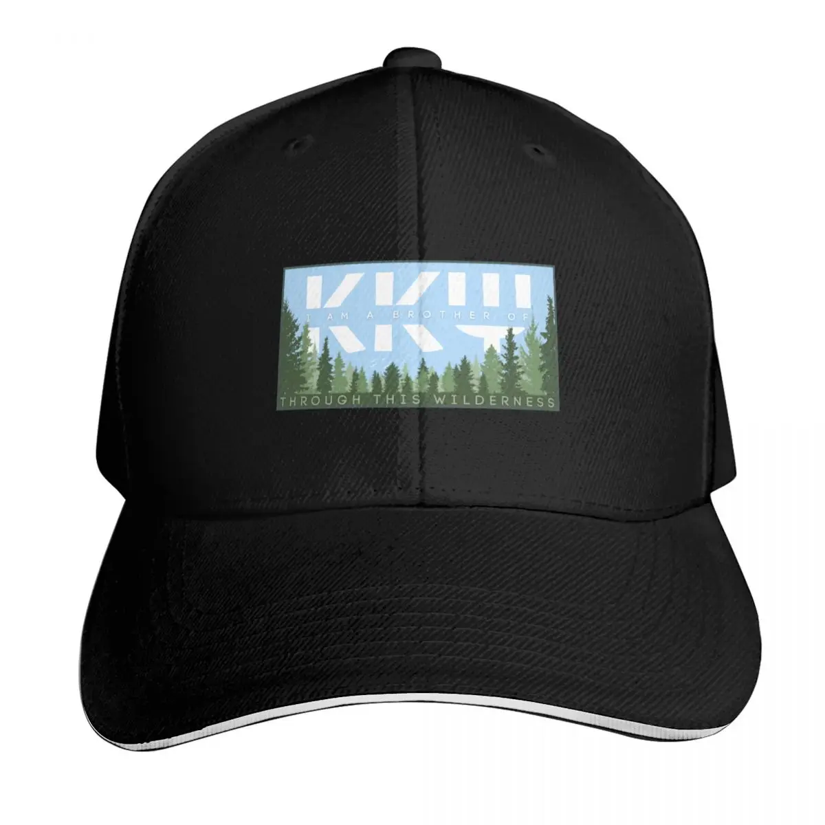 Through This Wilderness (white) Baseball Cap Sun Protection UPF 50+ Breathable Mesh Back Adjustable Buckle Closure