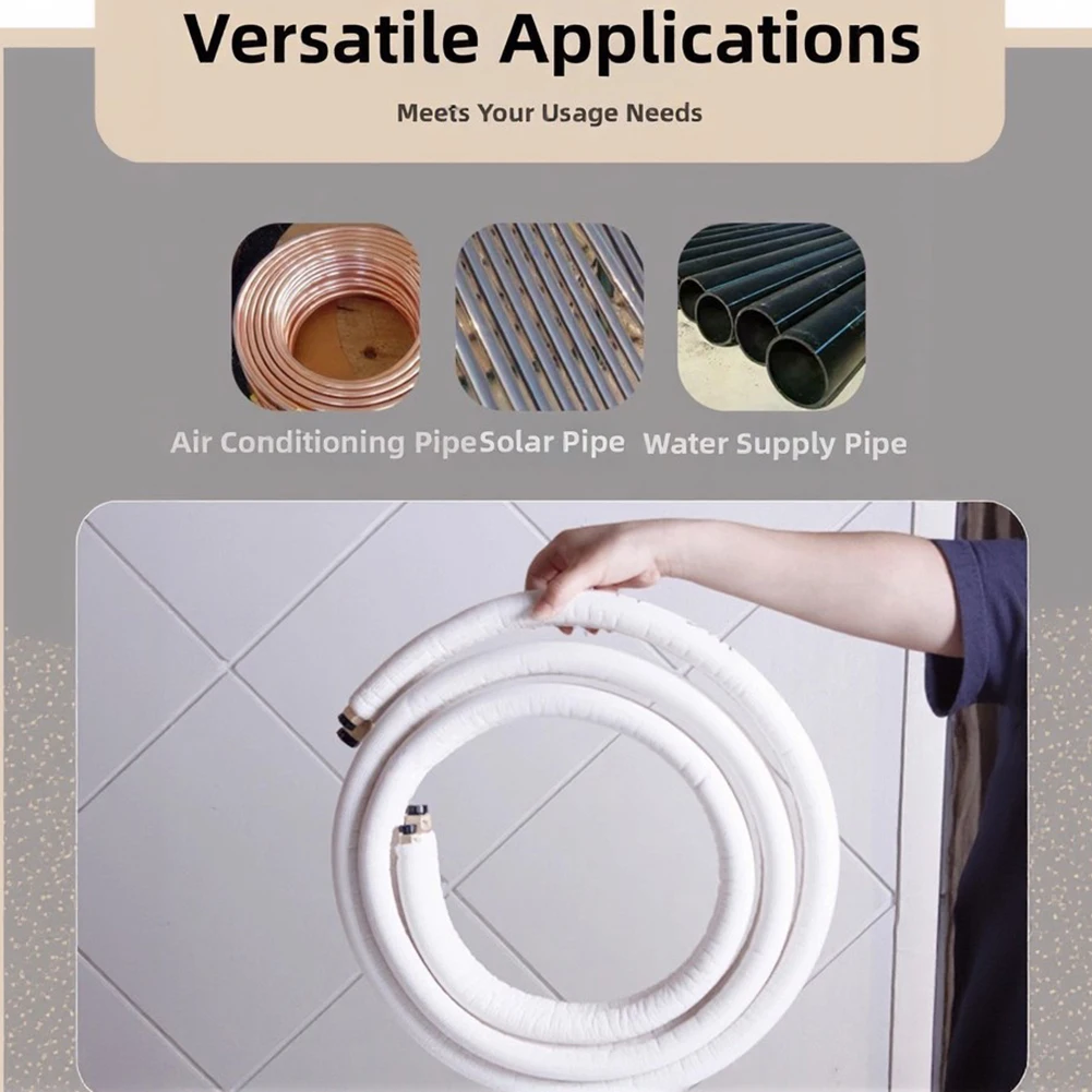Thermally Efficient Foam Insulation Sleeve for Air Conditioning Copper Pipes Reduces Consumption and System  Thermally