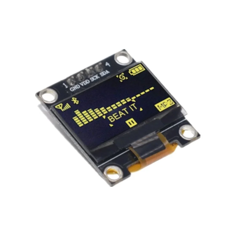 SAMIROB 0.96 Inci OLED SSD1306 Putih/Biru/Kuning 128X64 IIC I2C Modul Tampilan Serial 12864 Papan Layar LCD untuk Arduino
