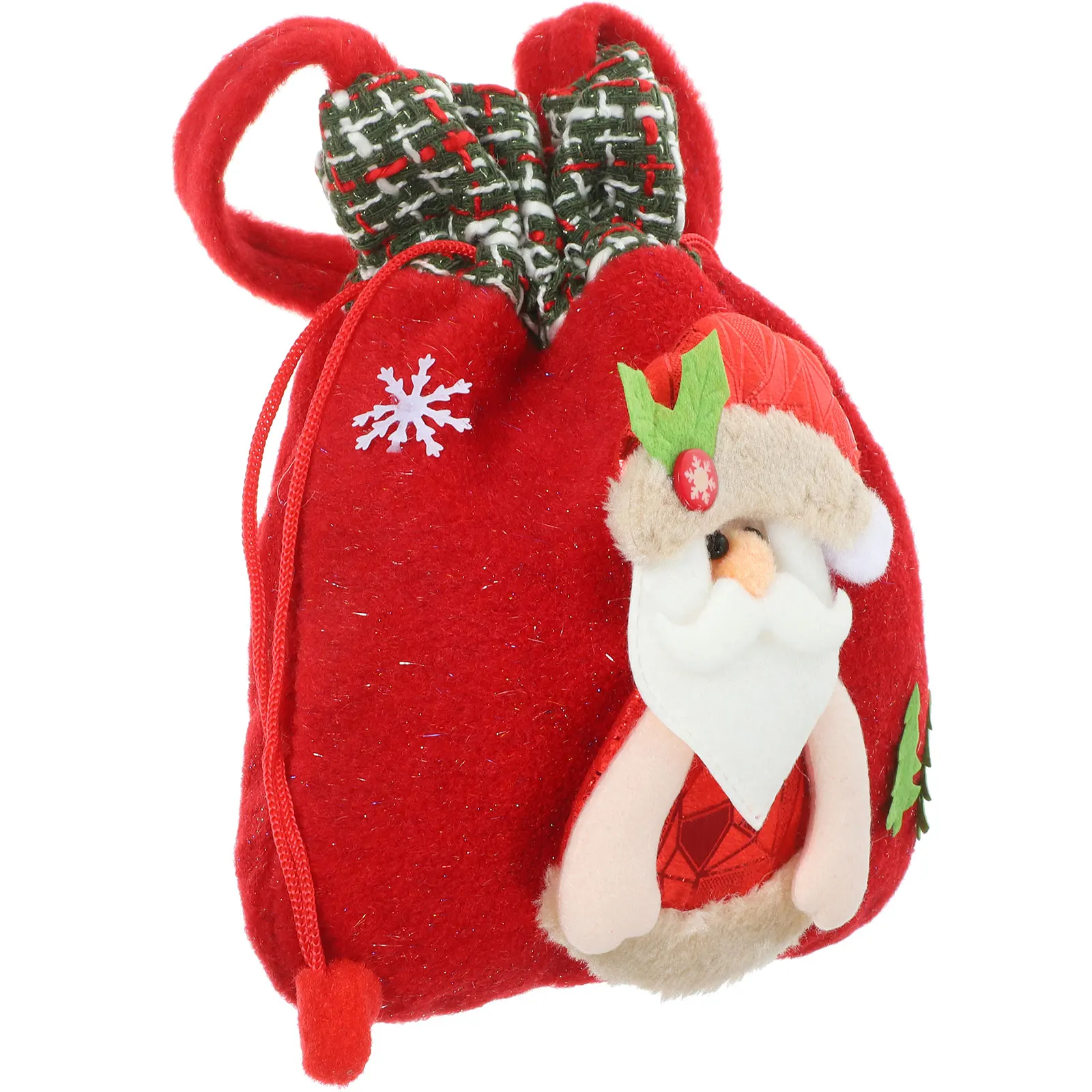 

Christmas Gift Bag With Handle Holiday Present Fabric Storage Pouch For Jewelry Wedding Birthday Party Favors Coin Sundries Bag