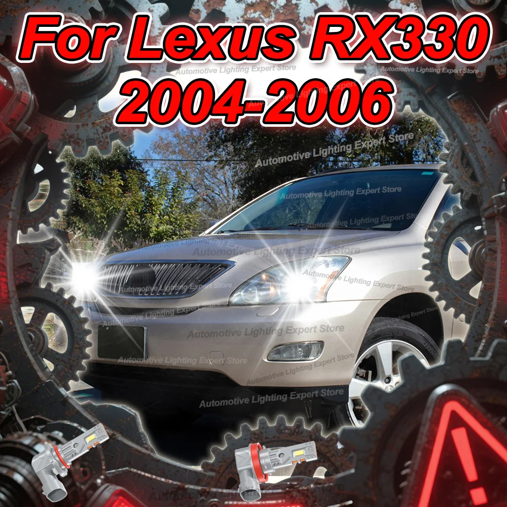 2/4Pcs Canbus LED Headlight 6000K High Low Beam For Lexus RX330 2004 2005 2006