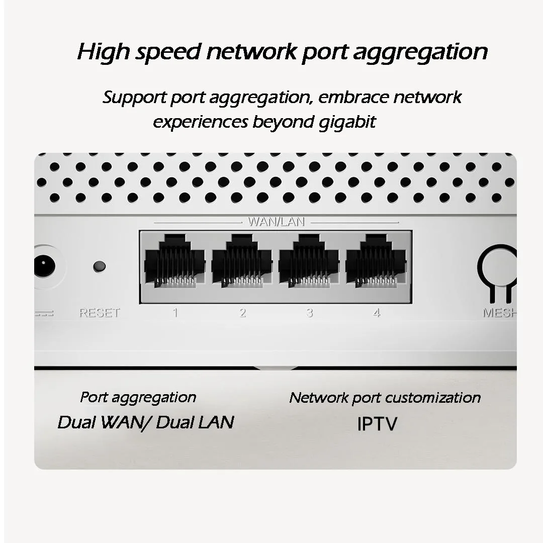 Imagem -05 - Wifi Roteador 2976mbps 2.4g 5ghz Dan Duplo Portas Lan Processadores Qualcomm 256mb Memory Mesh Network Smart Home Xiaomi-ax3000e