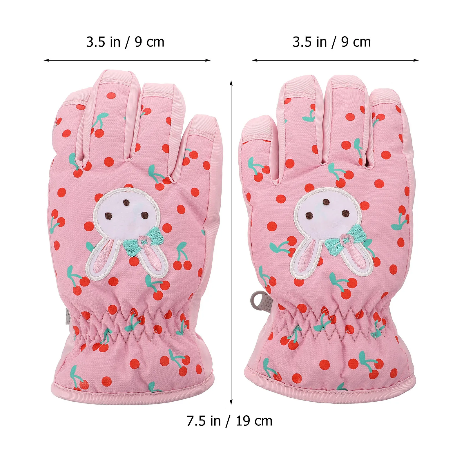 1 زوج أطفال قفازات مقاومة للماء يندبروف قابل للتعديل قفازات التزلج لفصل الشتاء الرياضة في الهواء الطلق قفازات الأطفال مقاومة للماء #3