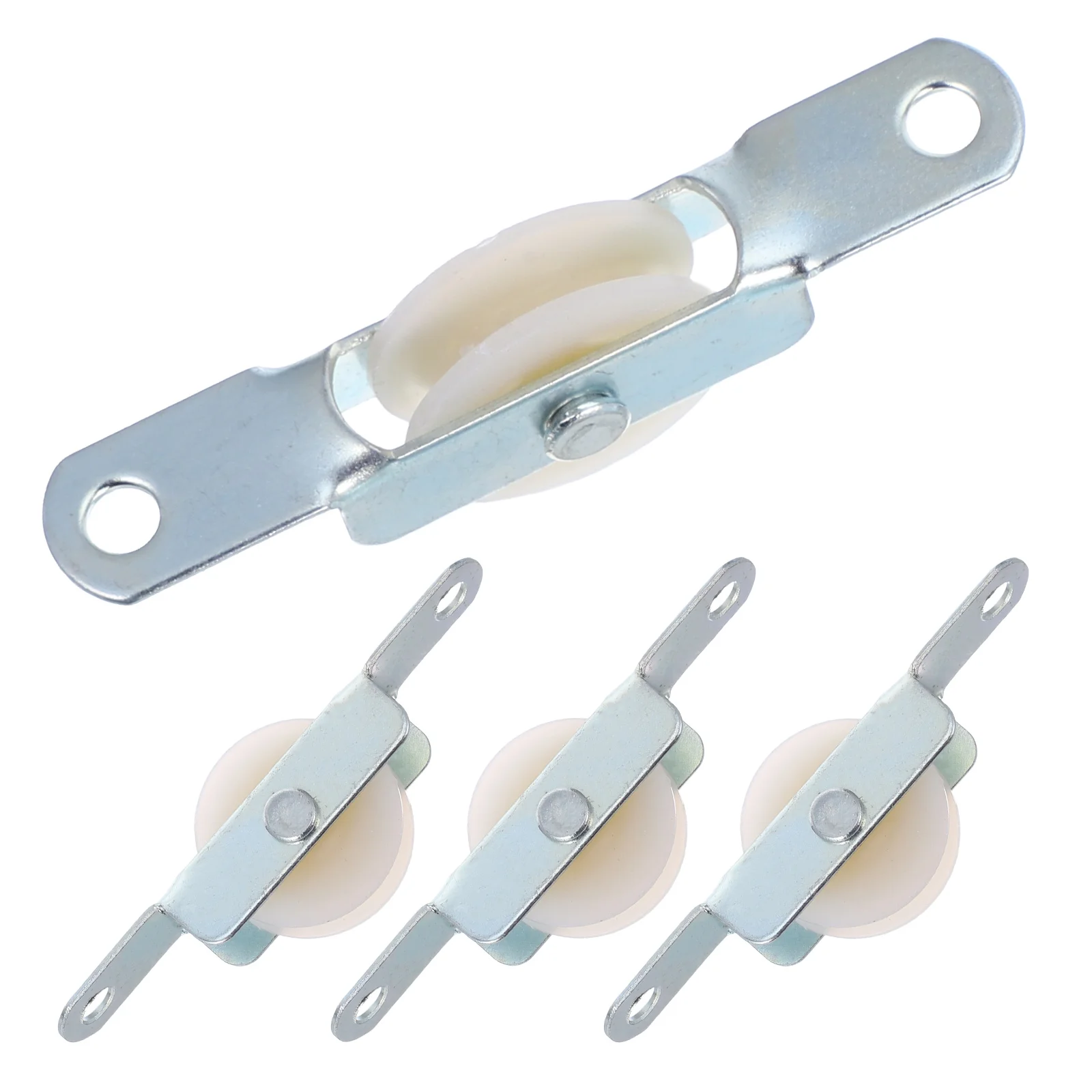 

4 Pack Parasol Rope Pulley Bracket Sliding Door Replacement Rollers Screen Parts Clothes Line Kit