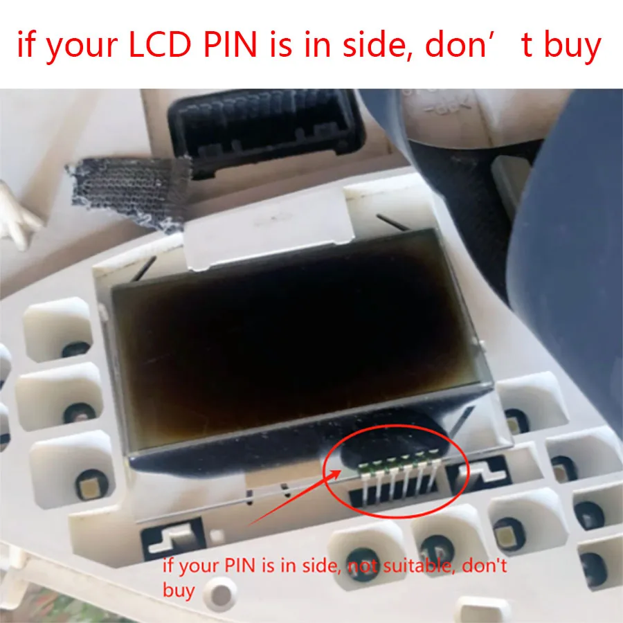 2008-2012 For Toyota Vios LCD Screen Dashboard Black Display Capabilities Cluster Instrument Replacement Nitro