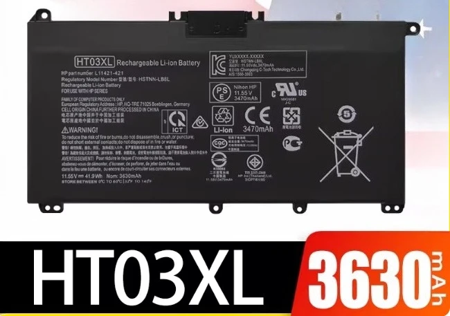 Batería para portátil Ht03xl/hw03xl para hp star 14/star 15/youth edition/star x360/pavilion x360