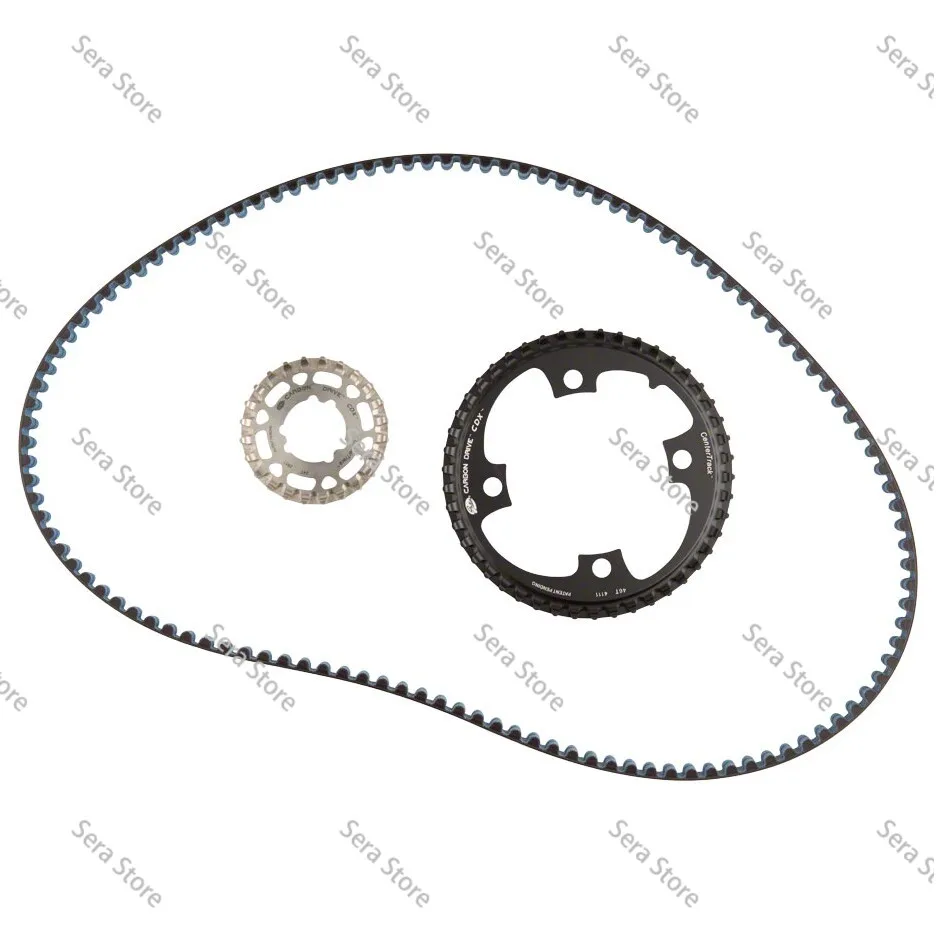 Bike Touring Bicycle Belt Drive Crankset Flywheel Gear Components