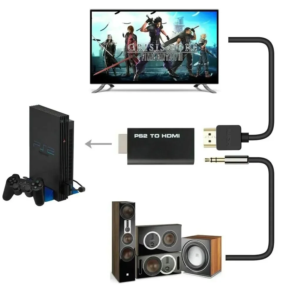 لسوني 2 PS2 إلى HD MI محول محول كابل محول HD