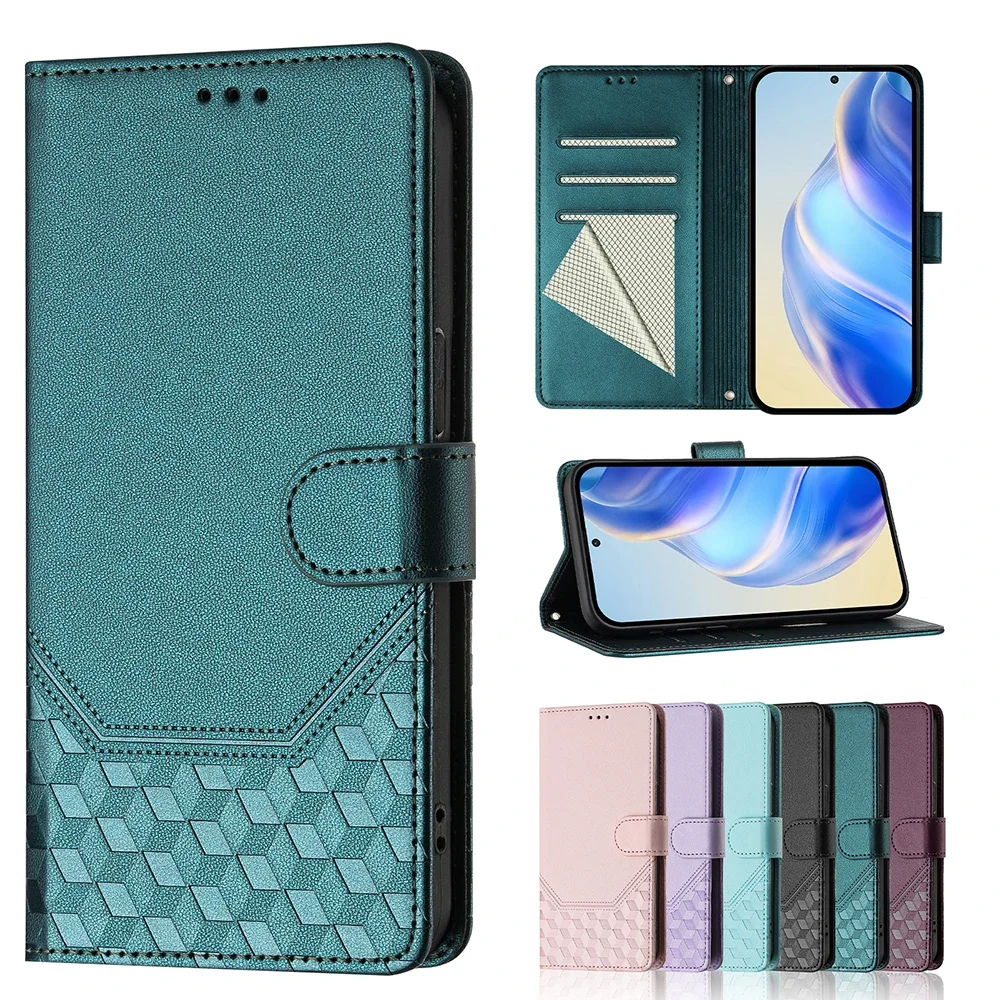 Wallet RFID Blocking Layer Anti-Theft Leather Case For Honor X9C Smart X9B X5B Plus X7C X6B X6A 300 Ultra GT Magic 7 Pro 6 Lite