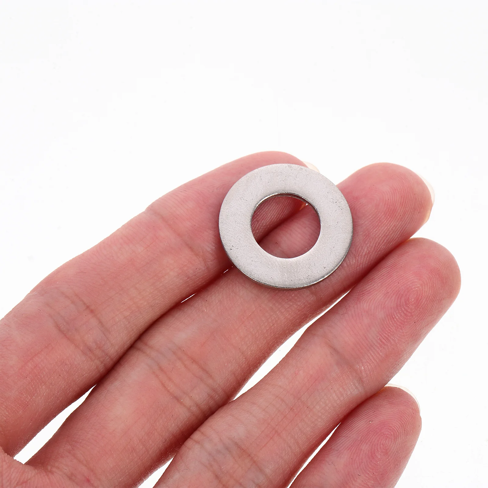 

50pcs Flat Washers 3/8 Inch Stainless Steel 304 Smooth For Screws Bolts Repair Fasteners Washer Set Mechanical Equipment