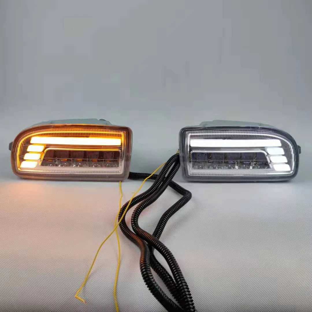 2Pcs LED Front Fog Lamp Daytime Running Light for Toyota Land Cruiser 100 LC100 FJ100 1998-2007