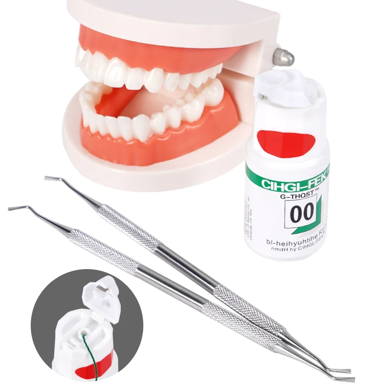 1pc Dental Gingival Retraction Cord Picker Atraumatic Cord Placement Stainless Steel Gingival Separator Dentist Instrument