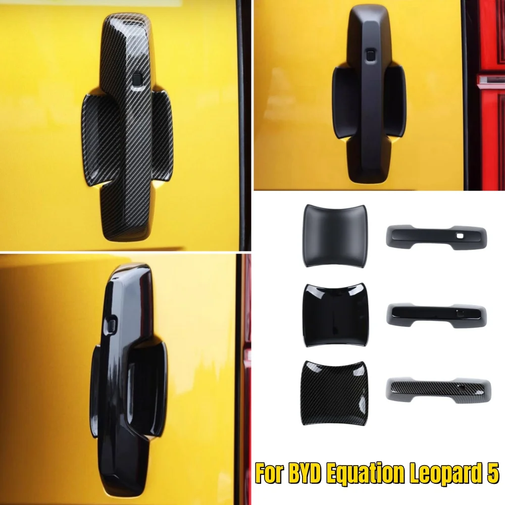 

For BYD Equation Leopard 5 2023 2024 ABS Car Styling Accessories Car Exterior Sticker Door Handle Tail Gate Bowl Cover Trim