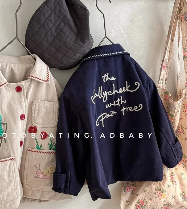 

Cotton Coat Cute Casual Simple and All-match Autumn 2026 New Fashion Korean Cotton Coat Kids Clothes