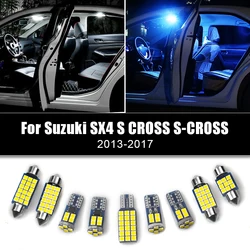 For Suzuki SX4 S CROSS S-CROSS 2013 2014 2015 2016 2017 5pcs Kit 12v LED Bulbs Car Reading Lamp Trunk Light Interior Accessories