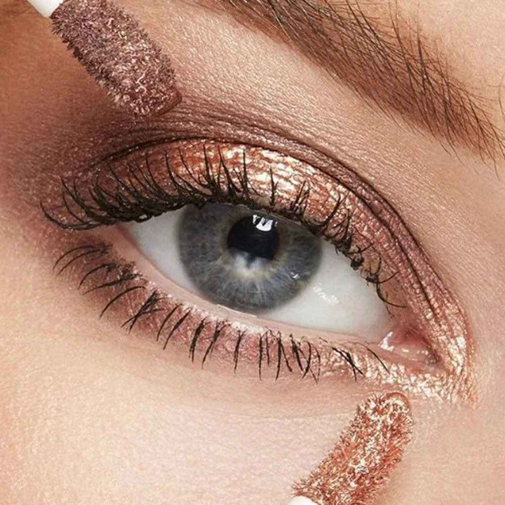 Oogverblindende High-Light Vloeibare Oogschaduw Diamant Shimmer Waterdichte Vloeibare Glitter Eyeliner Oogschaduw Gemakkelijk Te Dragen Ogen Make-Up Tool