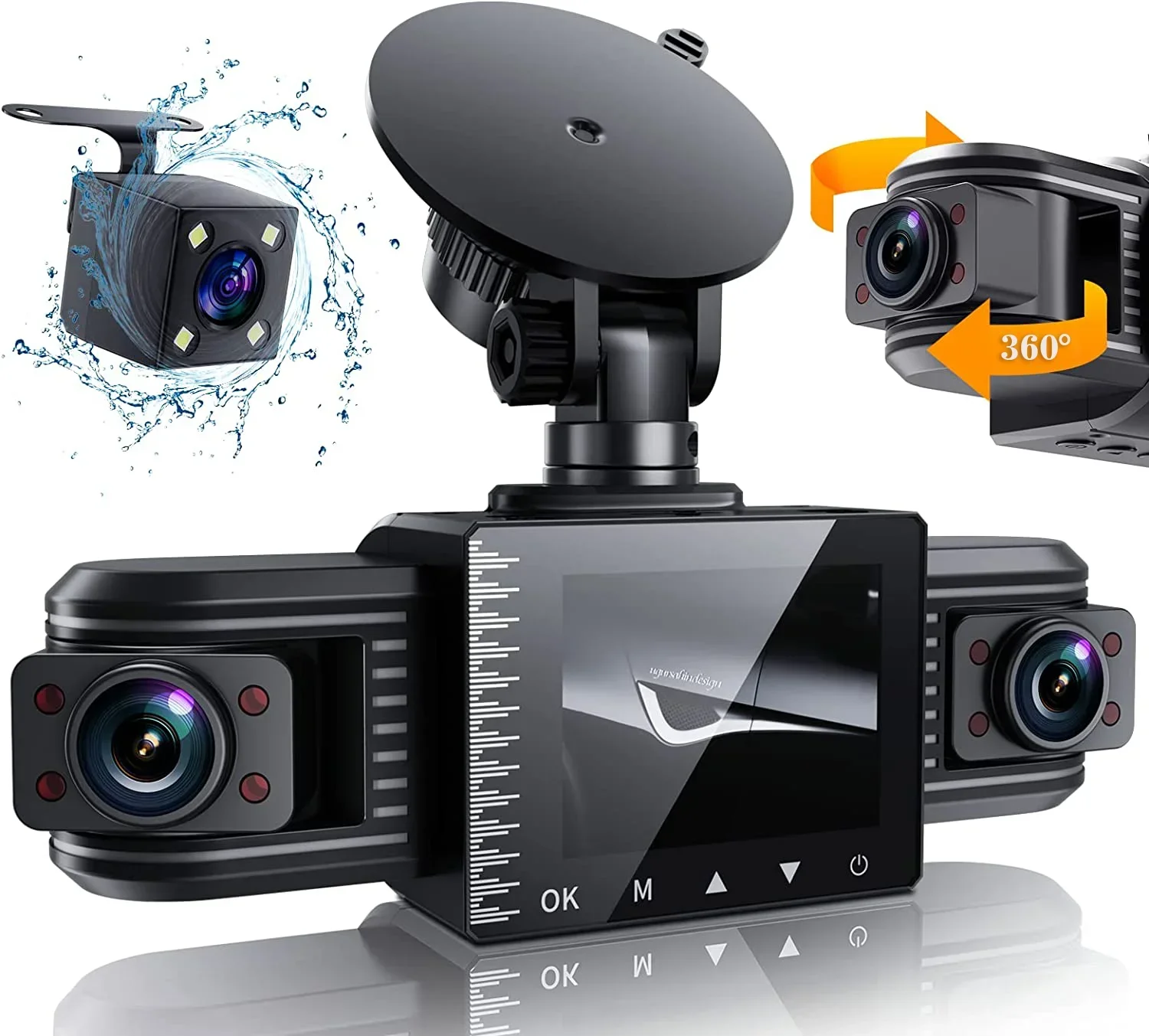 

Universal Full HD 360 Degree 1080P Car DVR Dash Cam Night Vision G-sensor Loop Recording Dash Cam car accessories