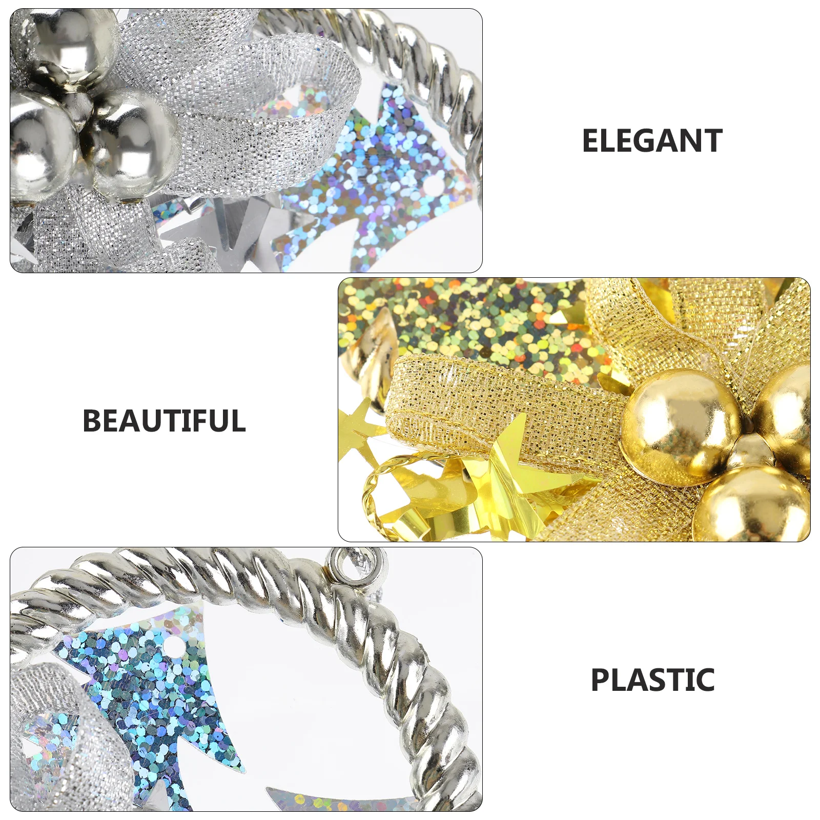 

2Pcs Christmas Hanging Ornament Delicate Jingle Bell Decor for Home Hotel Window Christmas Tree Party Decor Supplies