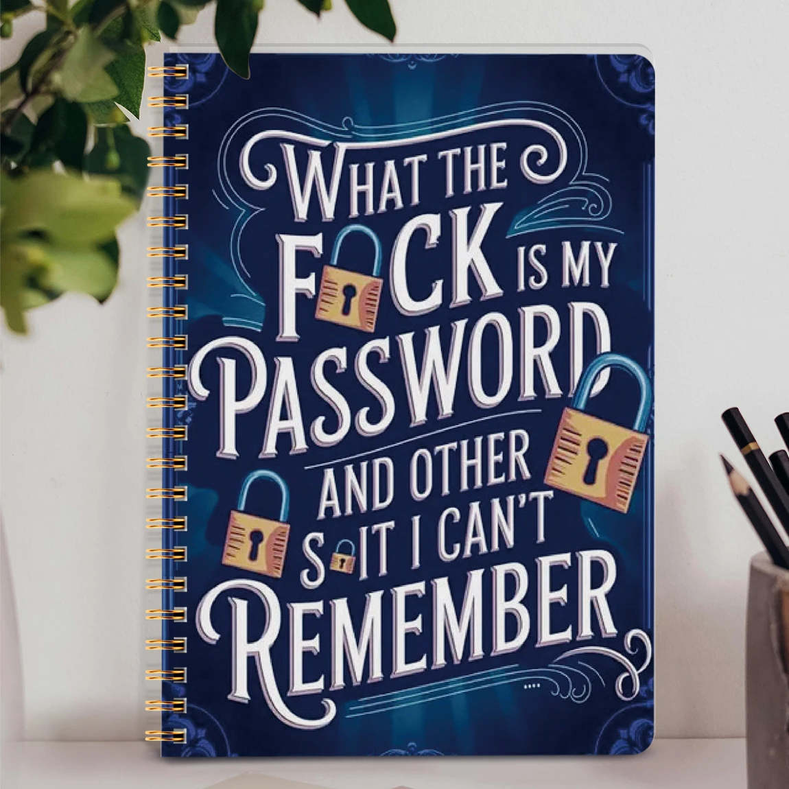 Libro delle password A5, organizer per account Internet e accesso al sito web, sezione delle note, diario delle password perfetto per la gestione della sicurezza informatica