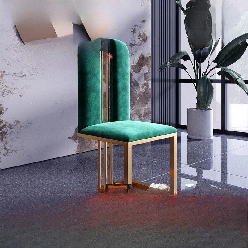 

Modern simple dining chair post-modern high-end villa back chair