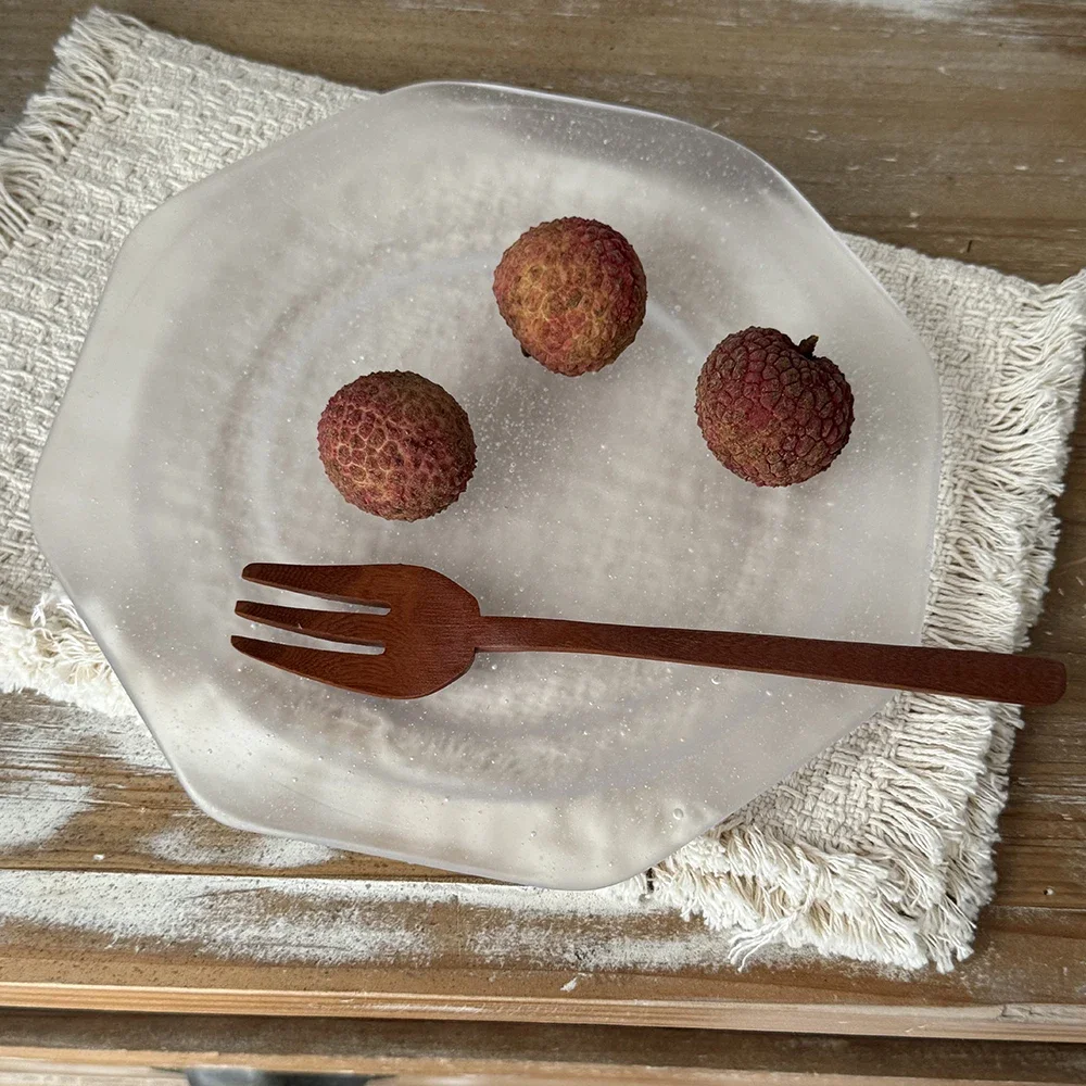 Transparent Bubble Glass Plate Korean Style Creative Hotel Restaurant Homehold Tableware Afternoon Tea Fruit Cake Dessert Plates