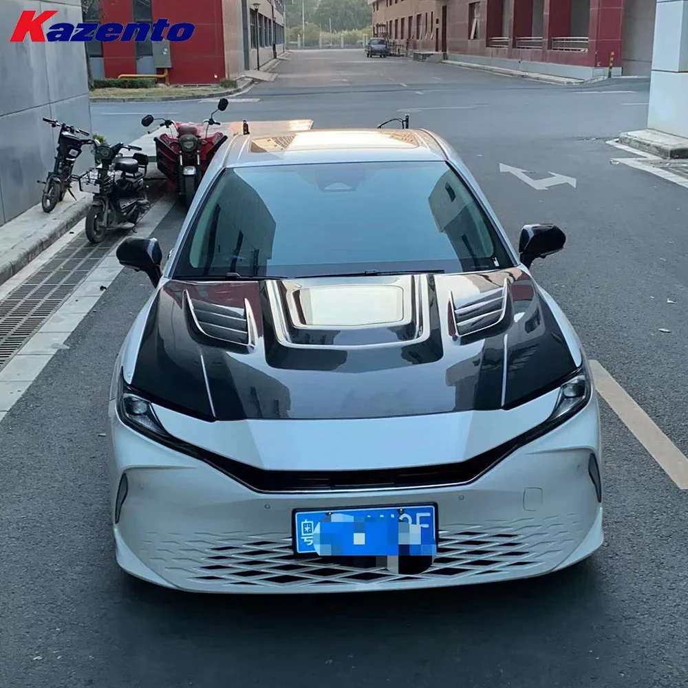 For Toyota Camry 2024 XV80 Sedan Clear Glass Vented Carbon Front Hood Bonnet