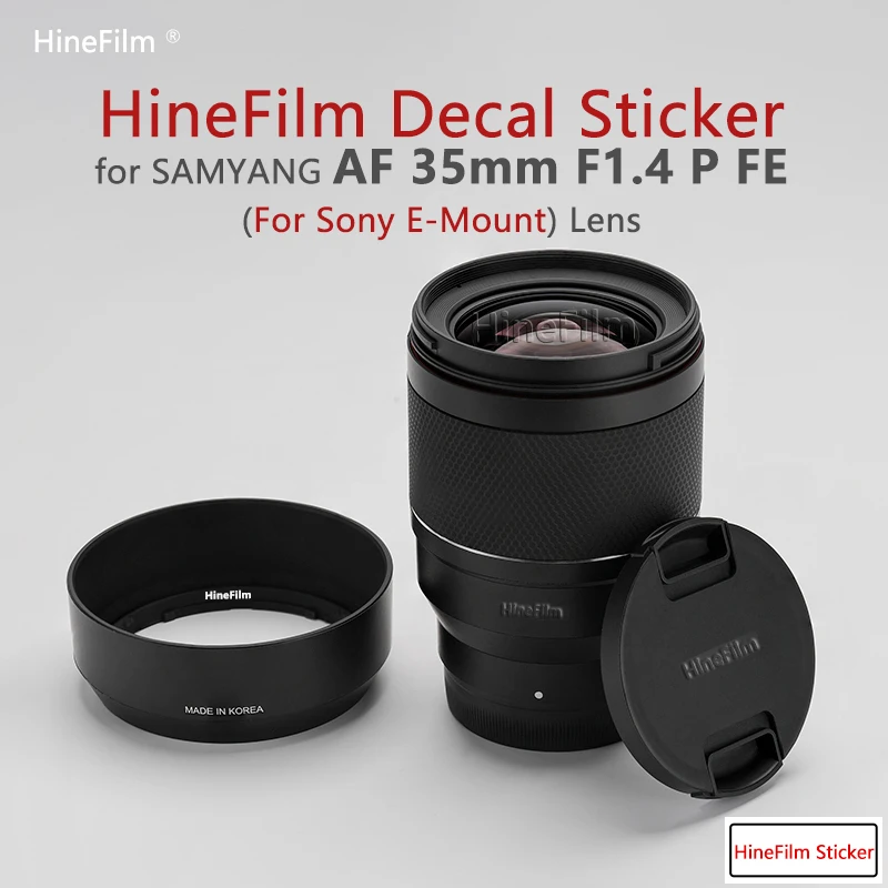 

Hinefilm Skin for Samyang AF 35mm F1.4 P FE Third Generation Lens Skin 35F1.4 Lens Sticker AF35 F1.4 Gen3 Lens Skin Wrap Cover