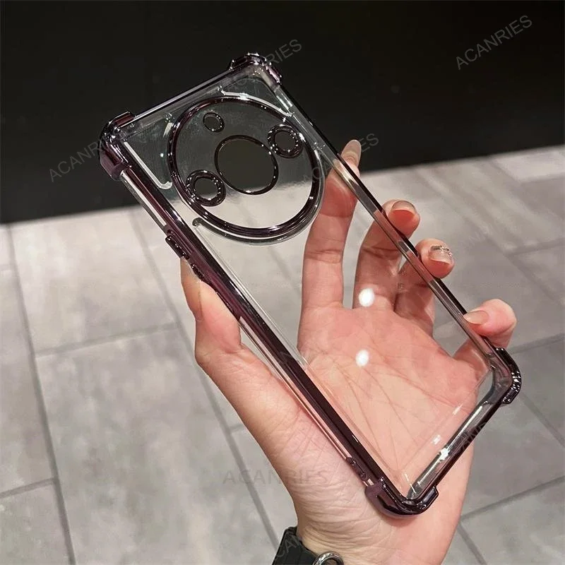 Four Corners Thickening Shookproof Plating Silicone Soft Case For Huawei Honor Magic 5 Pro 6 Lite Magic5 Magic6 6lite 5pro Cover