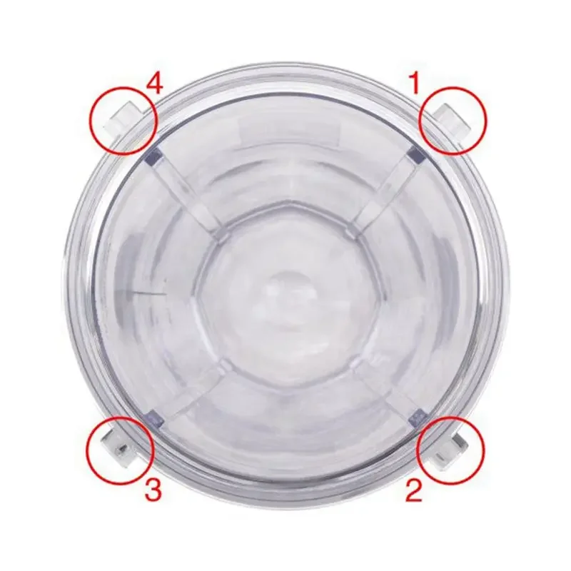 A50Q-Blender Replacement Parts For Ninja, 4 24Oz Cups With To-Go Lids, 7 Fins Extractor Blade, For Nutri Ninja Auto IQ - view 4