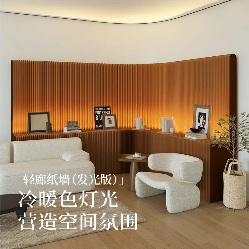 Screen partition wall, office screen partition, movable folding porch partition, file luminous live broadcast background