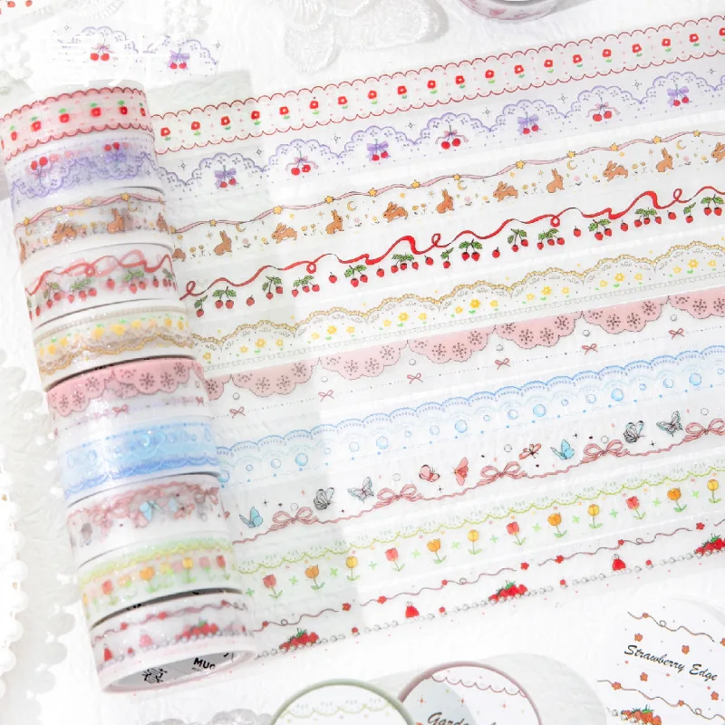 1pcs/1lot Decorative Adhesive tapes lace hem Diary masking tapes Junk Journal Scrapbooking stikcers Paper Japanese