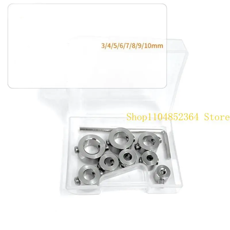 

652F 6/8/12Pcs/Lot 3-16mm Drill Bit Depth Stop Collar Ring Positioner Spacing Ring Locator Woodworking Drill Bit with Wrench