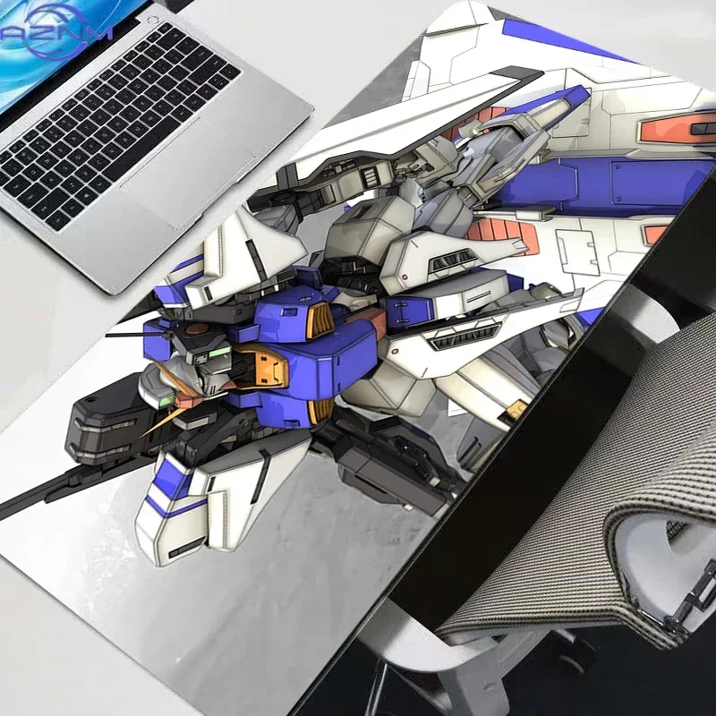 Black Outer Space Anime Mecha Team Graphic Mouse Pad, Rubber Non-Slip Base Smooth Fabric Surface Gaming Mouse Pad for Gaming and