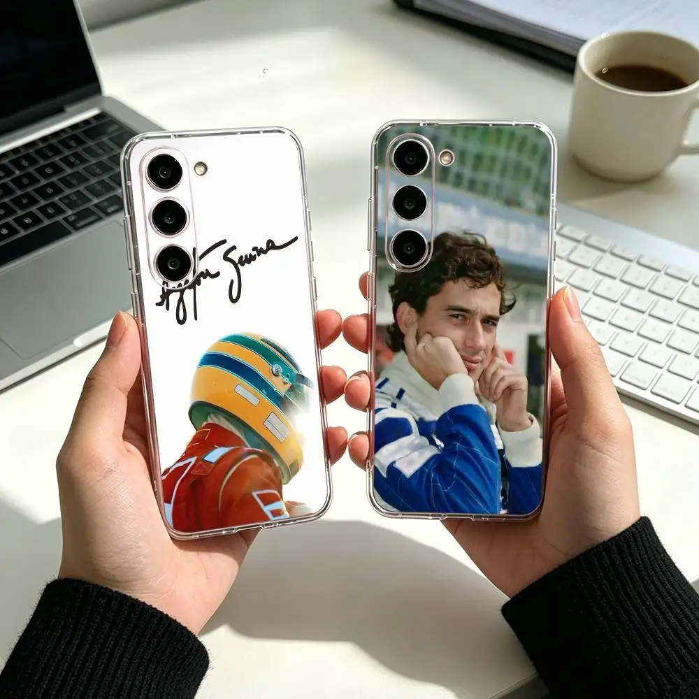 capa-de-telefone-transparente-de-silicone-para-samsung-a25-a15-a05-a54-a34-a24-a14-com-o-piloto-de-corrida-a-ayrton-senna