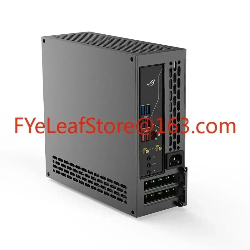 5-liter mini A24-V5 dual slot single display 1u power itx chassis, double-sided chamfering