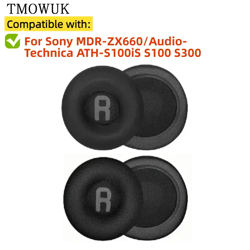

Replacement Earpads For Sony MDR-ZX660/Audio-Technica ATH-S100iS S100 S300 Ear Cushion Headphone Ear Pad
