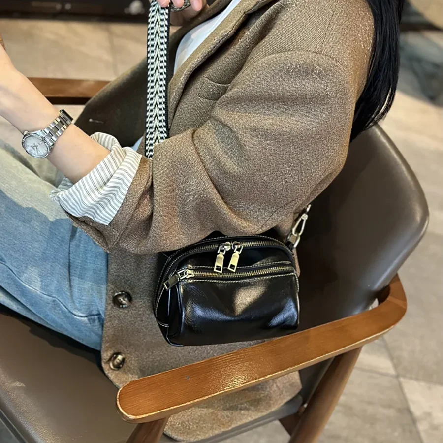 2026 Cowhide Small Handbag Popular and Versatile Women's Bag Ladies Luxury Designer Shoulder Crossbody Bags New