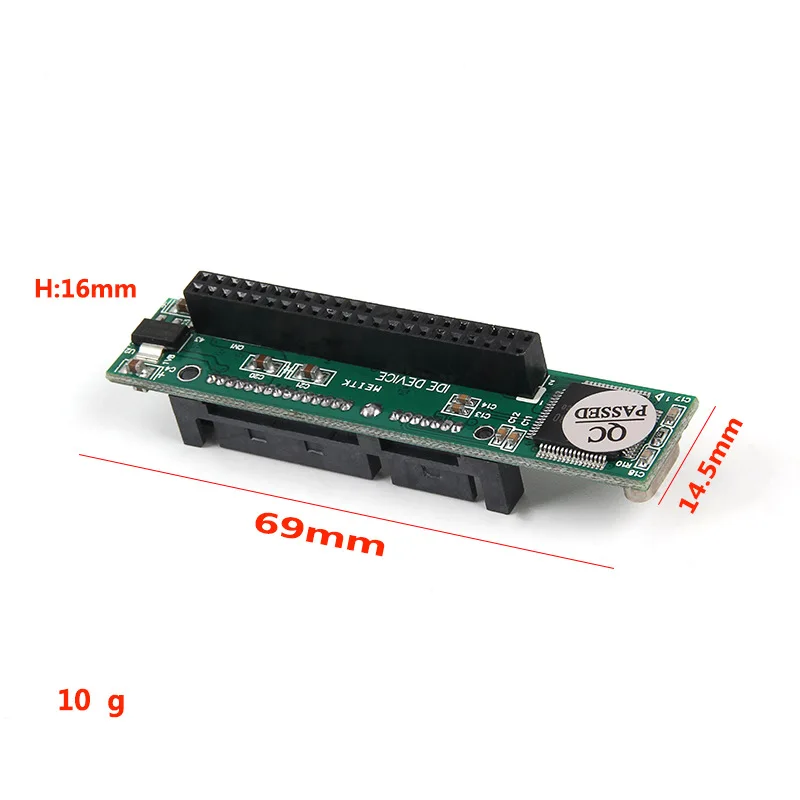 2.5 "นิ้ว IDE เป็นอะแดปเตอร์ SATA, แปลงแล็ปท็อป 44 พินชาย IDE PATA HDD ฮาร์ดดิสก์ไดรฟ์ SSD เป็นพอร์ต Serial ATA