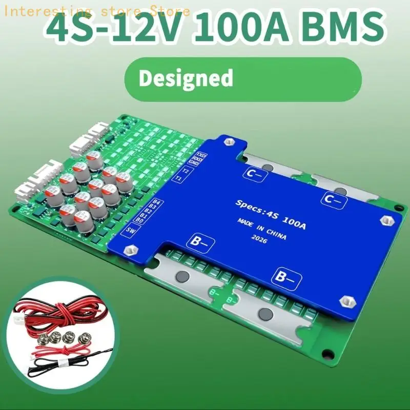12V 4S LiFePO4 Batterie-Management-Board mit 100A Stromverarbeitung, Active Balance Design für Scooter-Batteriesysteme und 55KC – Detail 9