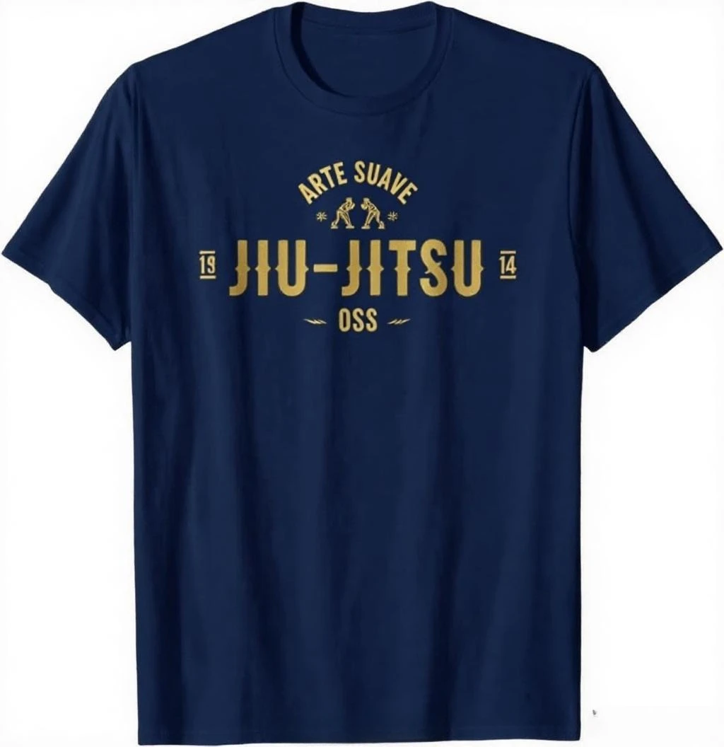 Brazilian Jiu Jitsu Shirt Arte Suave Oss T-shirt BJJ T Shirt Vintage Men Clothing Tops Fashion Streetwear Fitness Tshirt
