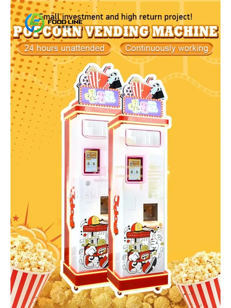 

Customized size Vending popcorn machine manufacturer popcorn vending machine card payment