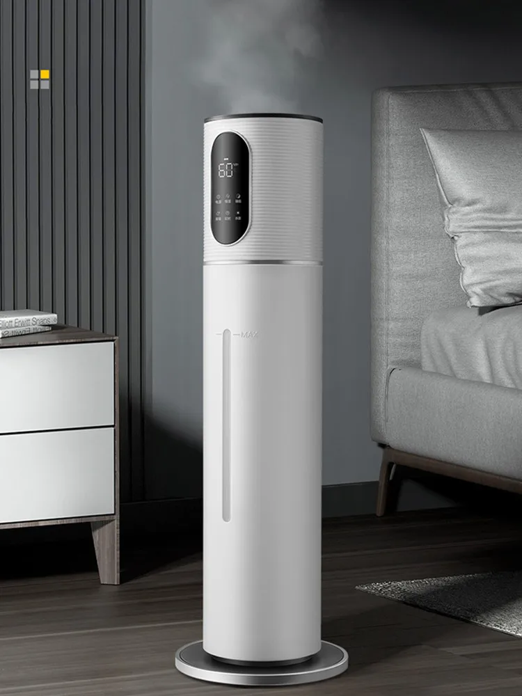 8L Air Humidifier Ultrasonic Large Capacity Floor Standing Household Aromatherapy Energy Efficient Humidifier for Large Rooms