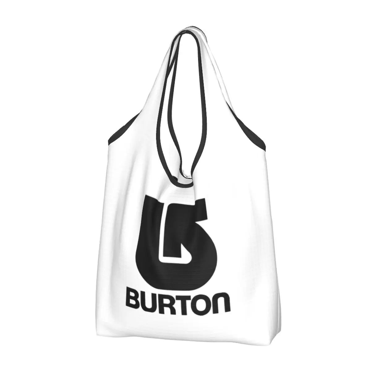 Recycling B-Burtons Snowboard Shopping Bag Women Tote Bag Portable Grocery Shopper Bags