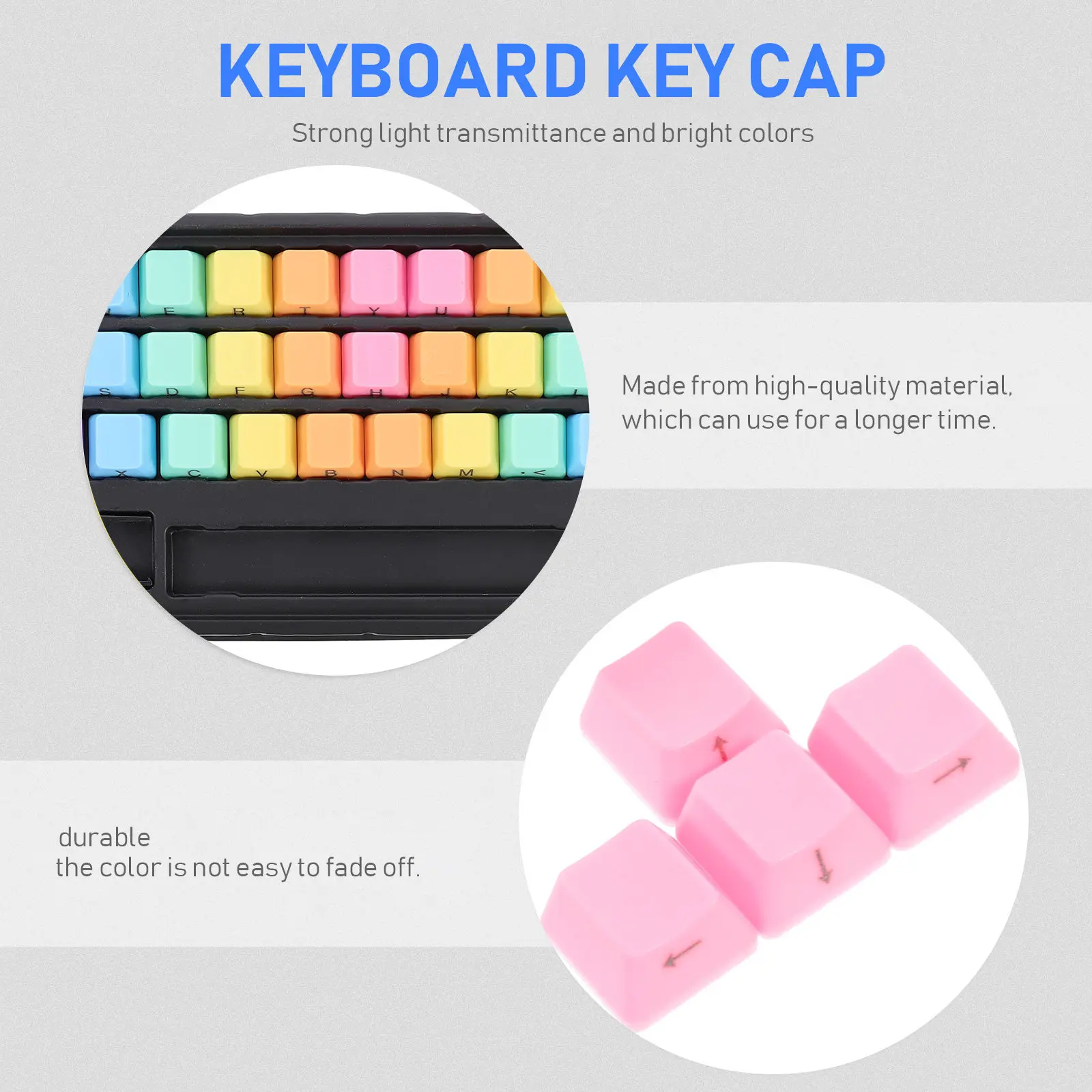 1Set Mechanical Keyboard Keycaps Compact Lightweight Design Wear Crack Resistance Beautiful Decorative Gift Premium Keycaps