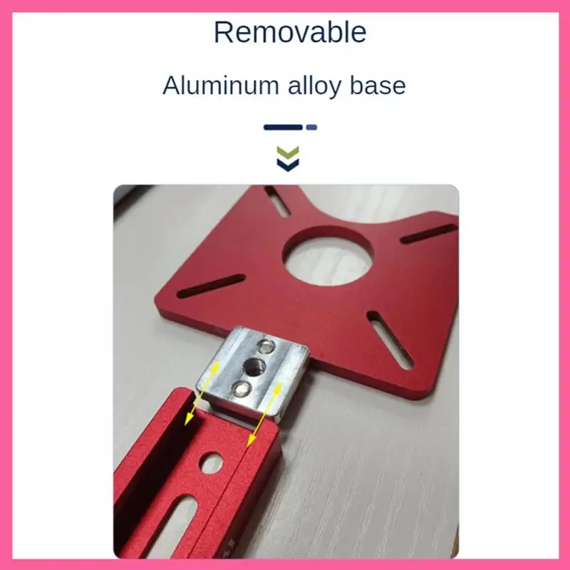 

Milling Groove Bracket For Trimming Machine Carpentry Circle Cutting Guide Board Tools B Aluminum Alloy 1 PCS