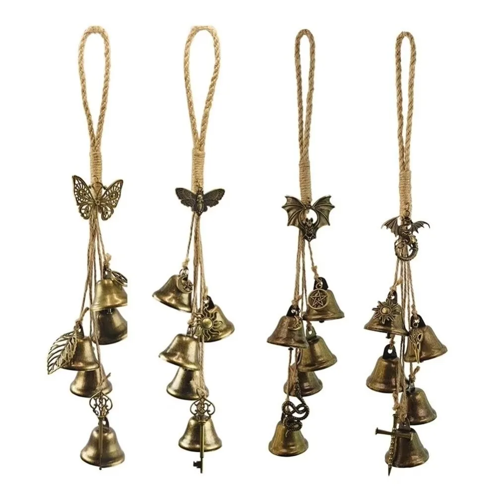 Housewarming Gifts Vintage Witch Bells Handmade Retro Wind Chime Bell Soft Chime Melodic Chime Bell Pendant Yard
