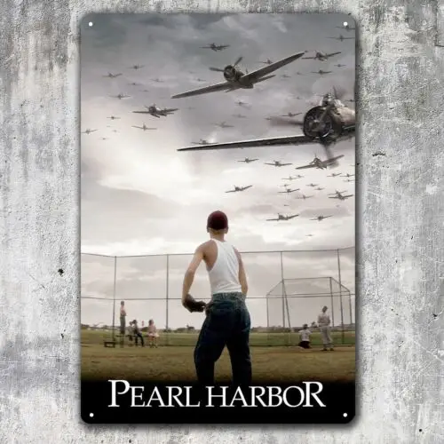 Pearl Harbor War Movie Metal Poster - Retro Collectable Tin Sign 20x30cm  -Aluminum