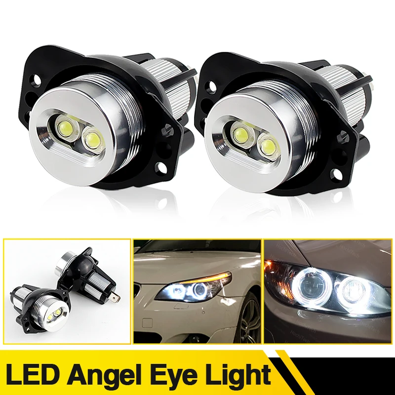 

2PC For BMW 3 Series E90 Saloon E91 Touring Pre LCI 2004-2008 LED Angel Eyes Halo Light Bulbs 10W LED Headlight Car Accessories